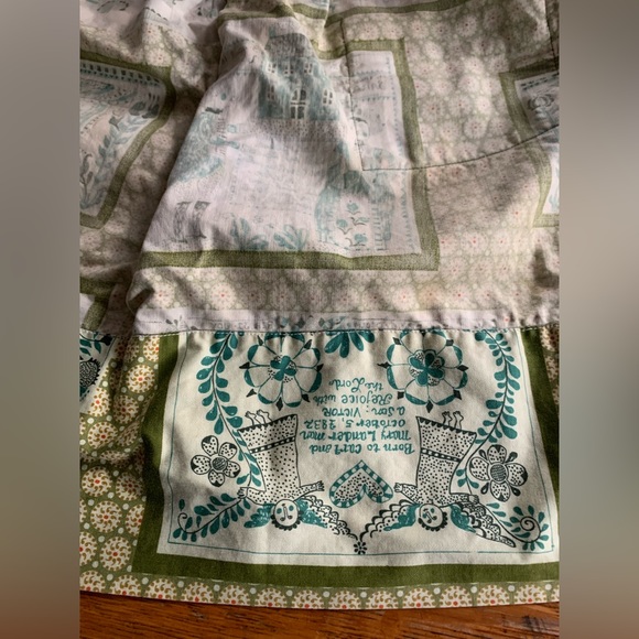 Vintage Waverly Bonded Glosheen Half Apron Marriage Blessing MCM￼ Ricrac 70s ? - Picture 7 of 16